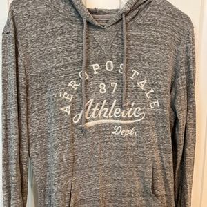 Aeropostale Soft and Thin Gray Long-Sleeved Hoodie